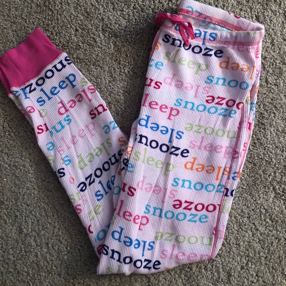 Women's crazy words thermal lounge pants.